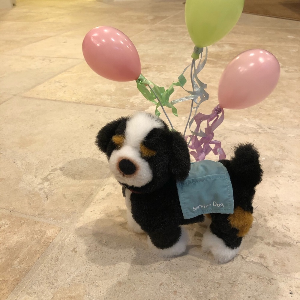 American Girl Scout and balloons